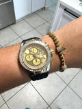 New Set Technomarine Gold and Gold diamond Limited Edition 2022 46mm y 40mm Dos cadena y dos pulsera gratis