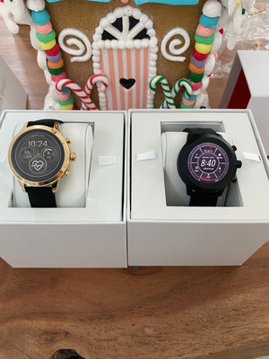 Set Michael Kors 43mm y 41mm  Smartwatch + Pulseras Gratis