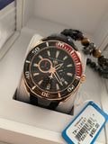 NEW 2019 Technomarine TM-118047 Cruise California Rose Gold-Black w/ Red Accent + Pulsera - techno305
