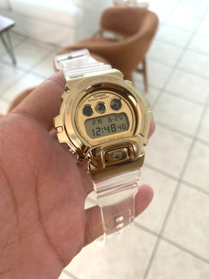 New G-shock clear and gold