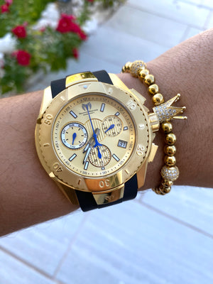 Technomarine Men's UF6 Collection Gold Swiss + pulsera gratis - techno305