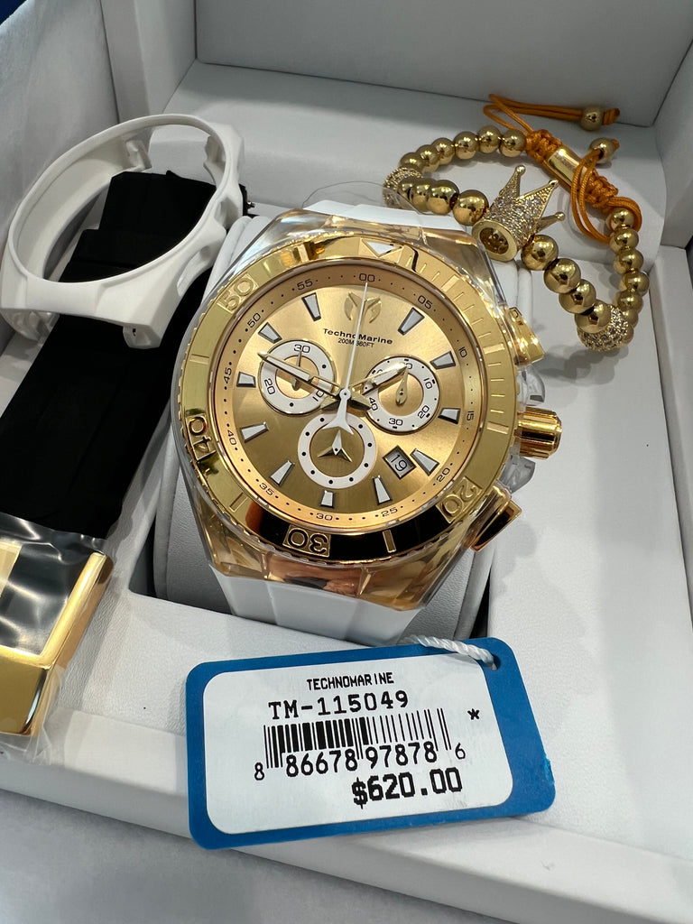TECHNOMARINE  GOLD AND GOLD MAQUINARIA SUIZA