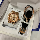 Technomarine Monogram Gold 40mm Watch Rose Gold - techno305