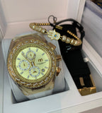 Technomarine Gold and Gold Diamond + Pulsera y Mascara Gratis - techno305