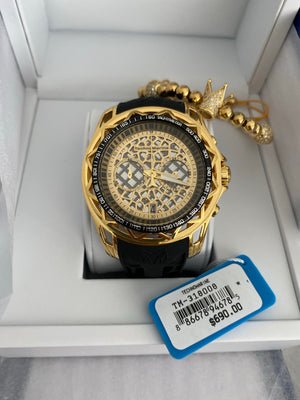Technomarine  47mm Gold Watch with + Pulsera Gratis - techno305