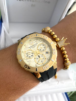 Technomarine Cruise Medusa Swiss Gold + Pulsera Gratis - techno305