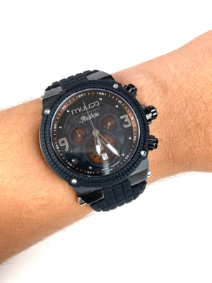 MULCO ILLUSION CUBE BLACK SWISS CRISTAL SAPPHIRE - techno305