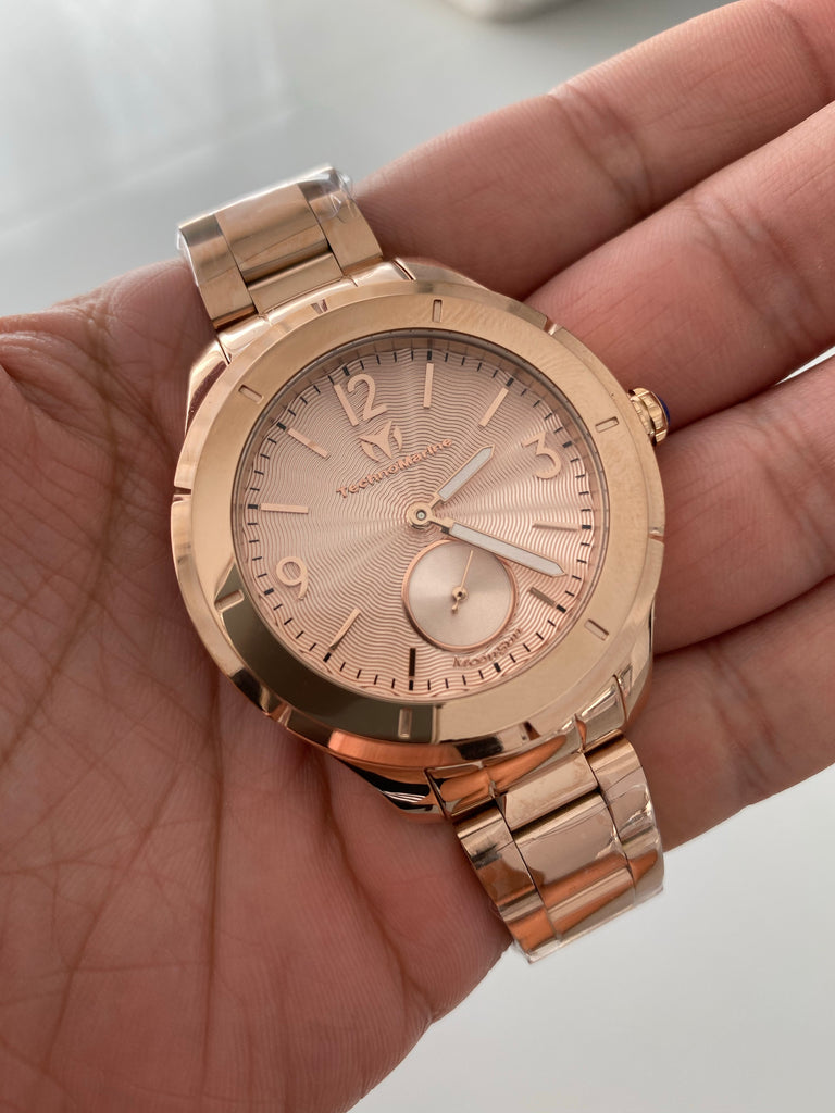 Technomarine Rose Gold 42mm MoonSun Watch – techno305