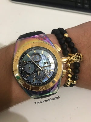 Technomarine 45mm Negro con tornasol + pulsera - techno305
