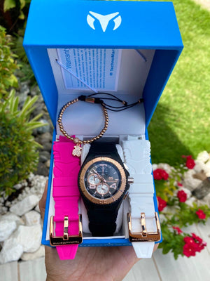 Technomarine Women's 40mm Cruise JellyFish TRES CORREAS + PULSERA GRATIS - techno305