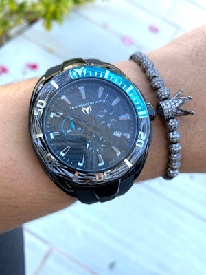 NEW 2020 Technomarine TM-118043 Cruise California Black on  Black + PULSERA GRATIS - techno305