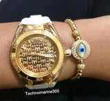 Technomarine Cruise Monogram 40mm Gold Dial Watch + pulsera de llave - techno305