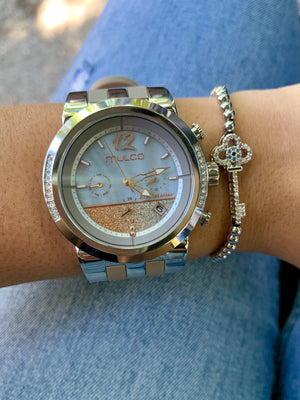 Mulco Blue Marine Infinity Taupe + Pulsera de llave - techno305