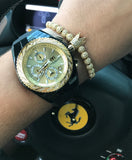 Technomarine Gold and Gold Diamond + Pulsera y Mascara Gratis - techno305