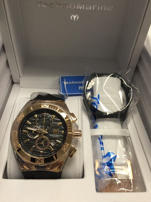 Technomarine NEW 2016 COLLECTION Cruise Star Rose Gold/Black Dial Swiss - techno305
