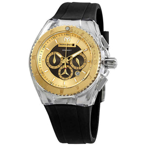 TechnoMarine Cruise Pearl Chronograph Gold Dial - techno305