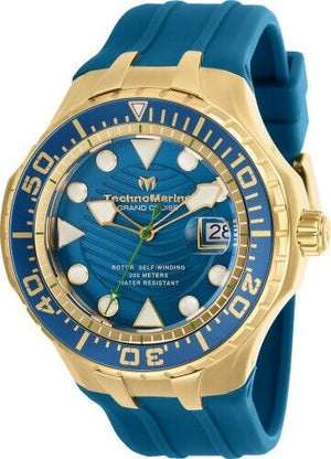 NEW 2019 Technomarine TM-118087 Grand Cruise Blue Reef Blue & Gold AUTOMATIC + Pulsera - techno305