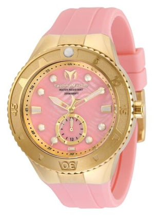 TechnoMarine Monogram Gold Pink Dial & Pink Strap NEW!